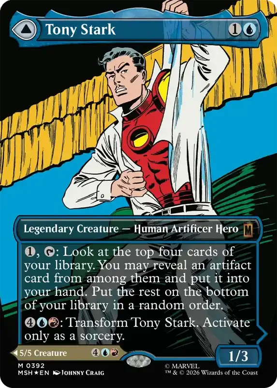 Marvel Super Heroes Set List - Tony Stark (Johnny Craig)
