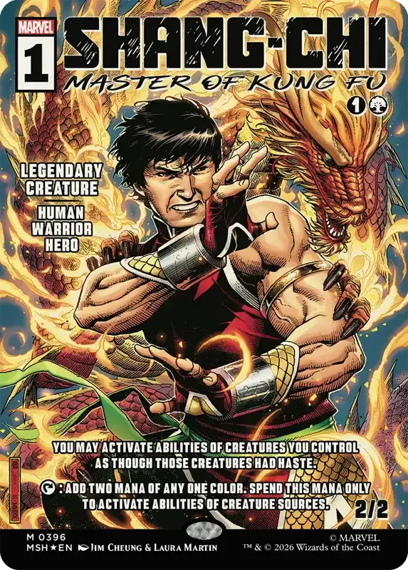 Marvel Super Heroes Set List - Shang-Chi, Master of Kung Fu (Jim Cheung & Laura Martin)