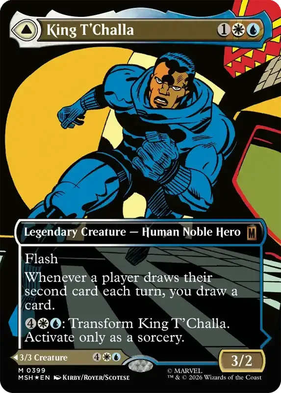 Marvel Super Heroes Set List - King T'Challa (Kirby/Royer/Scotese)
