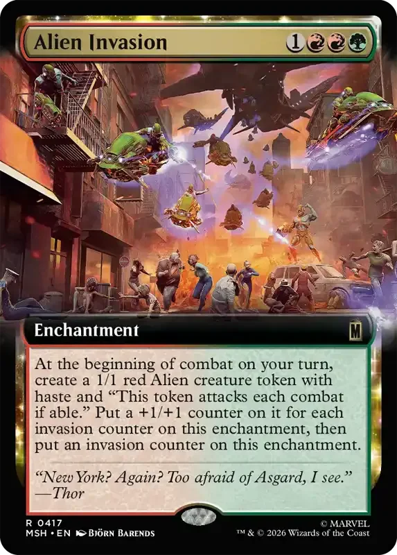 Marvel Super Heroes Set List - Alien Invasion