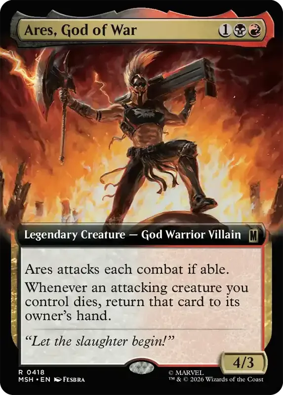 Marvel Super Heroes Set List - Ares, God of War