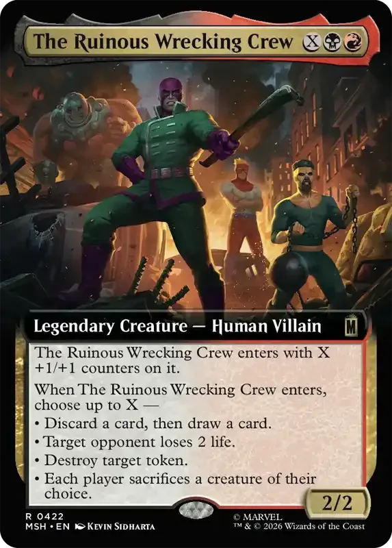 Marvel Super Heroes Set List - The Ruinous Wrecking Crew