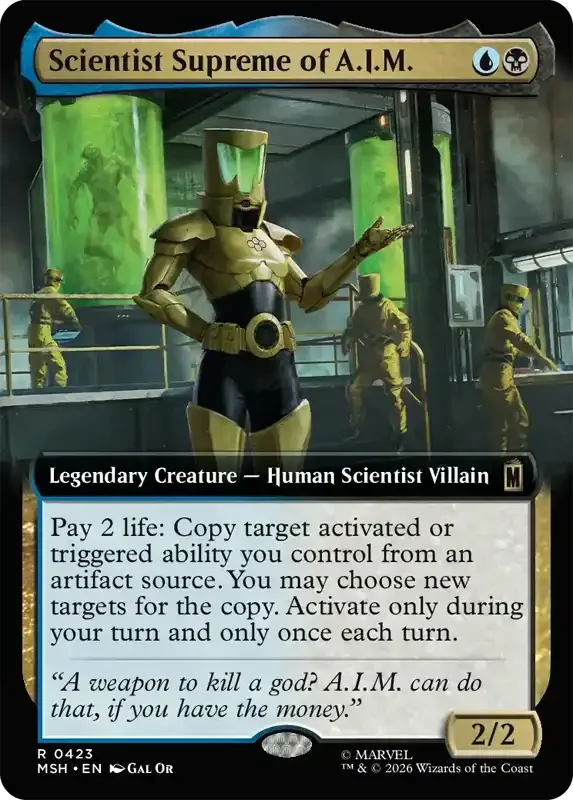 Marvel Super Heroes Set List - Scientist Supreme of A.I.M.
