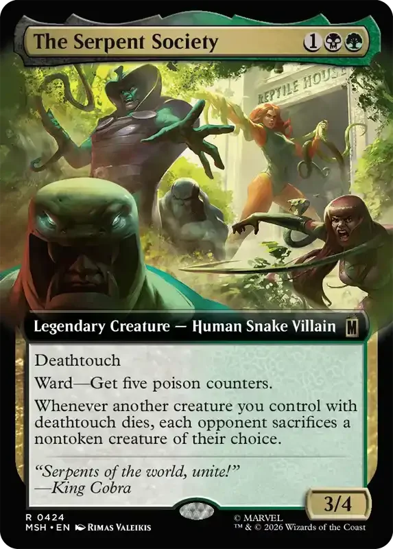 Marvel Super Heroes Set List - The Serpent Society