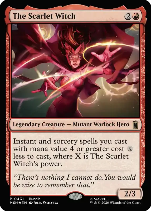 Marvel Super Heroes Set List - The Scarlet Witch