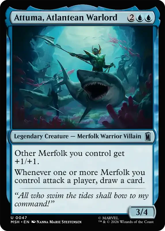 Marvel Super Heroes Set List - Attuma, Atlantean Warlord