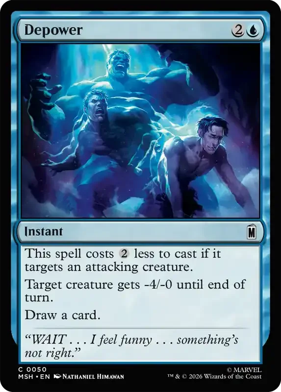 Marvel Super Heroes Set List - Depower