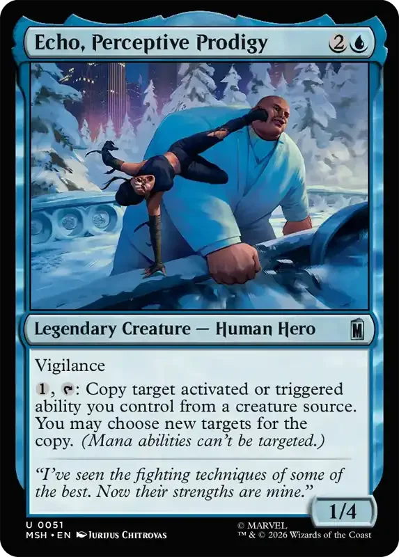 Marvel Super Heroes Set List - Echo, Perceptive Prodigy