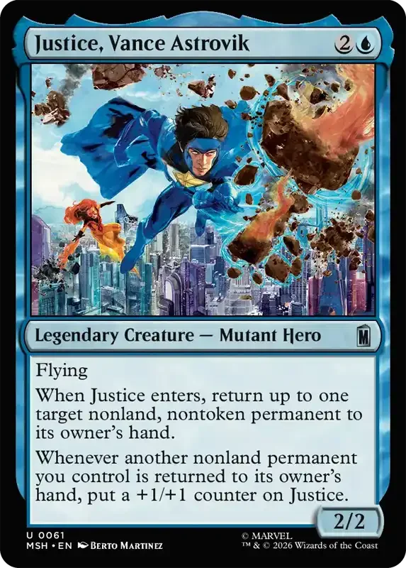 Marvel Super Heroes Set List - Justice, Vance Astrovik