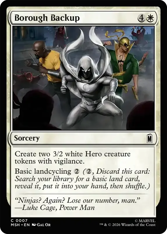 Marvel Super Heroes Set List - Borough Backup