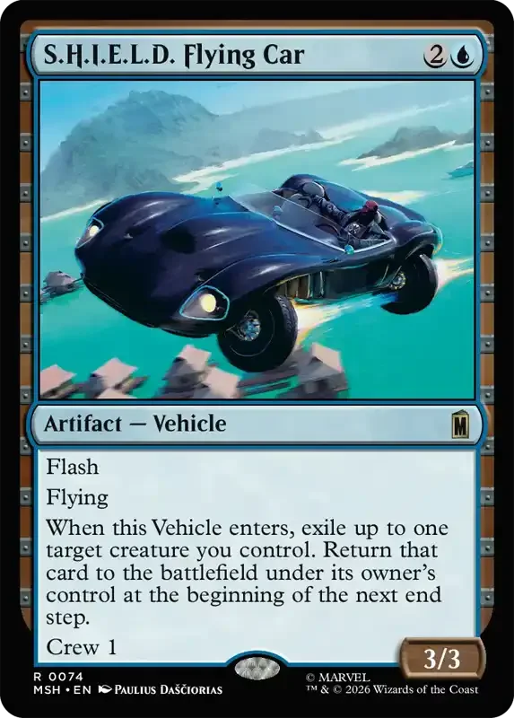 Marvel Super Heroes Set List - S.H.I.E.L.D. Flying Car