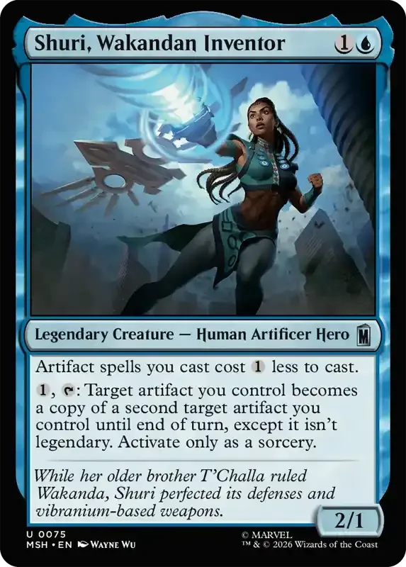 Marvel Super Heroes Set List - Shuri, Wakandan Inventor