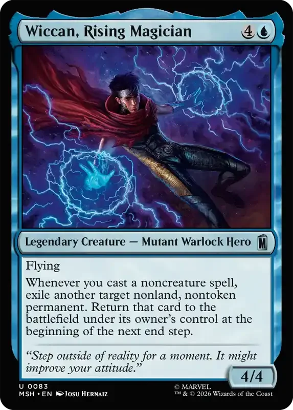 Marvel Super Heroes Set List - Wiccan, Rising Magician