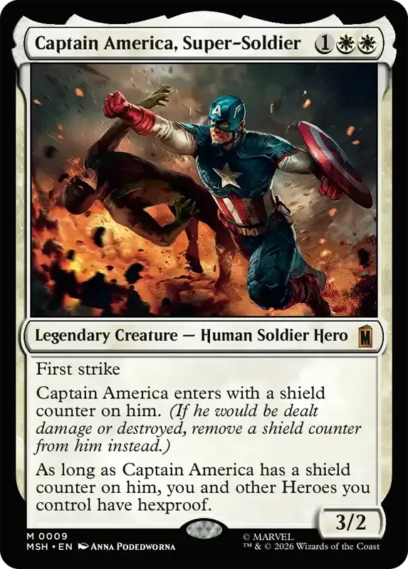 Marvel Super Heroes Set List - Captain America, Super-Soldier