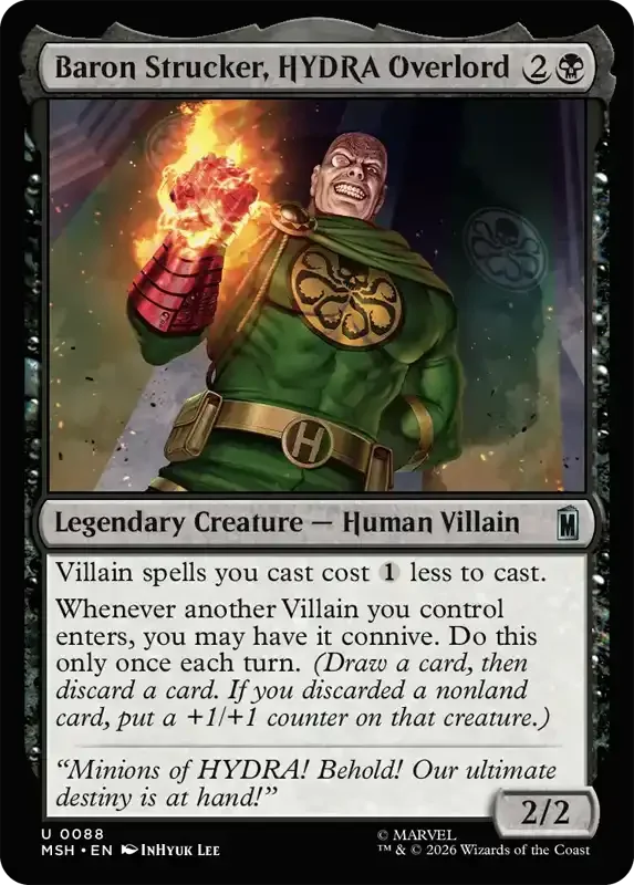 Marvel Super Heroes Set List - Baron Strucker, HYDRA Overlord