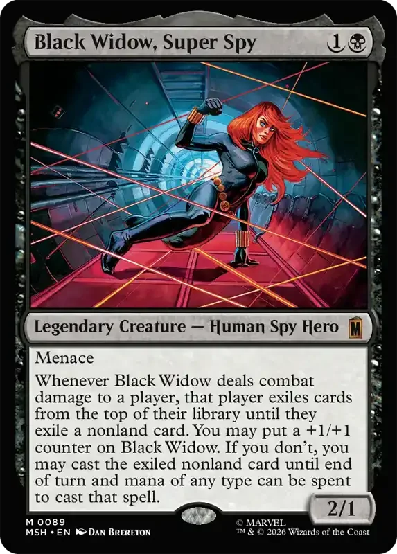 Marvel Super Heroes Set List - Black Widow, Super Spy