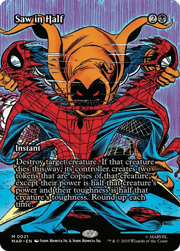 Marvel Super Heroes Set List - Saw in Half