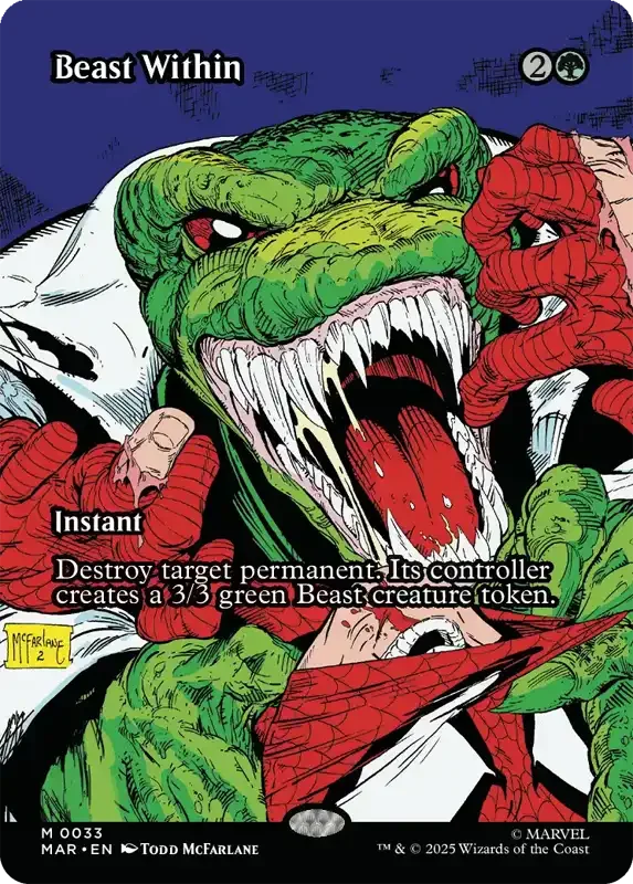 Marvel Super Heroes Set List - Beast Within (Todd McFarlane)