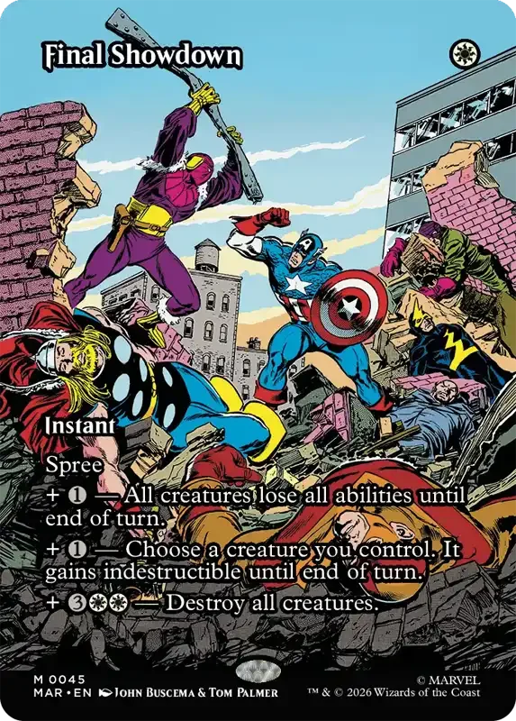 Marvel Super Heroes Set List - Final Showdown