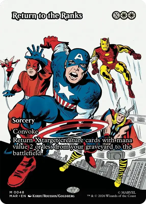 Marvel Super Heroes Set List - Return to the Ranks