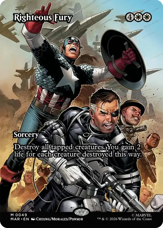 Marvel Super Heroes Set List - Righteous Fury