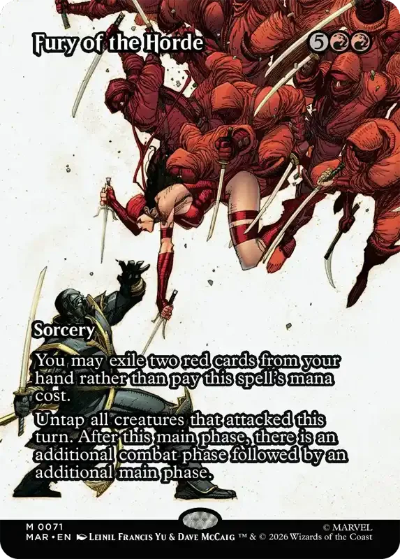 Marvel Super Heroes Set List - Fury of the Horde