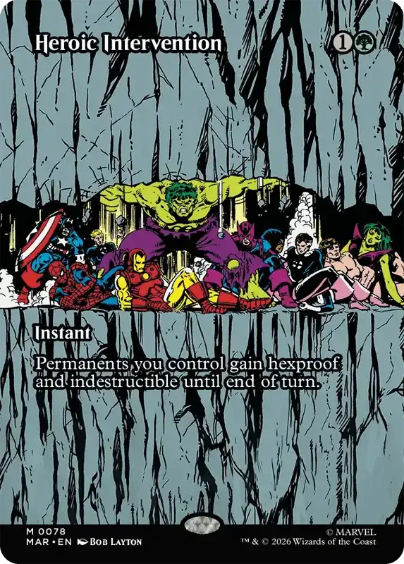 Marvel Super Heroes Set List - Heroic Intervention (Bob Layton)