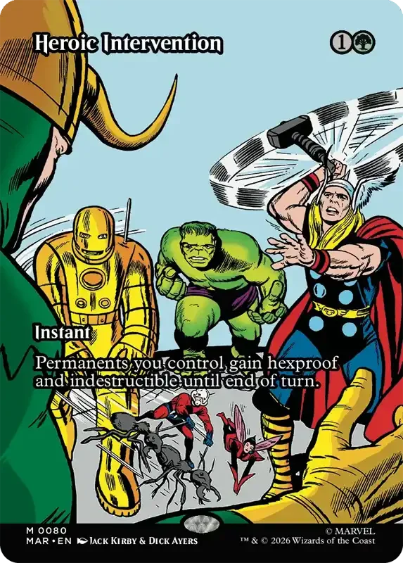 Marvel Super Heroes Set List - Heroic Intervention (Jack Kirby & Dick Ayers)