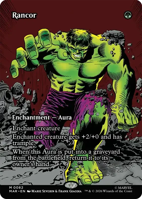 Marvel Super Heroes Set List - Rancor