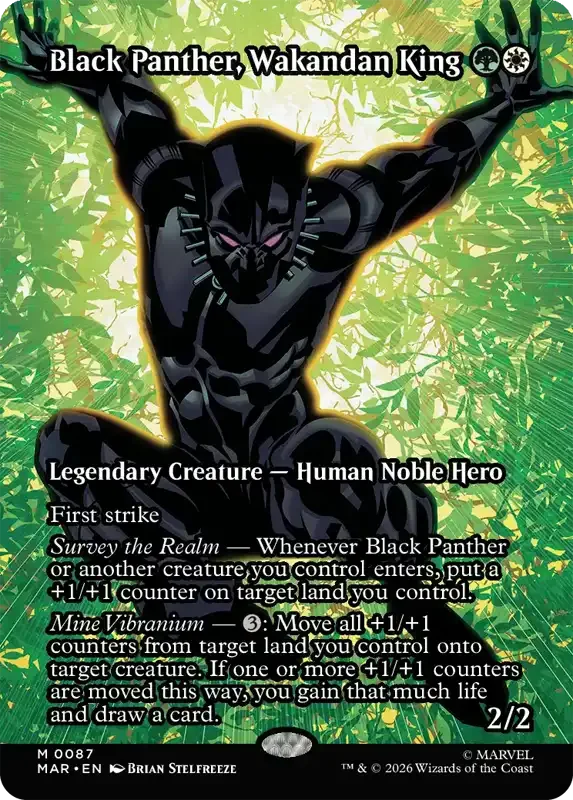 Marvel Super Heroes Set List - Black Panther, Wakandan King