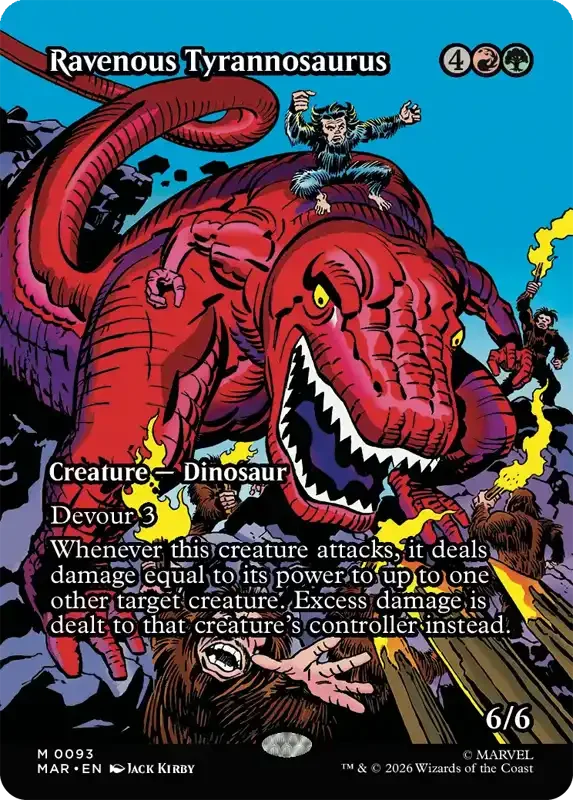 Marvel Super Heroes Set List - Ravenous Tyrannosaurus