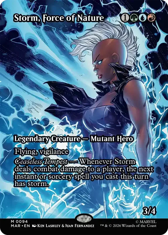 Marvel Super Heroes Set List - Storm, Force of Nature