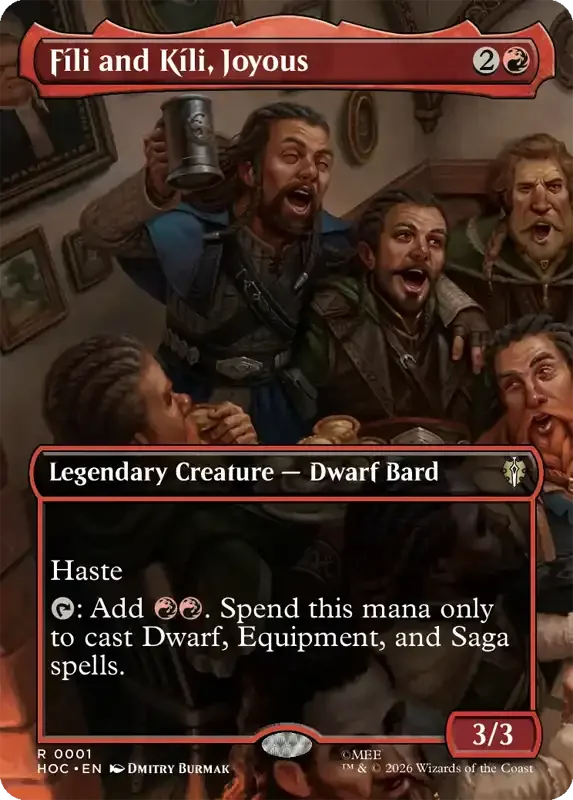 MTG Hobbit Set List - Fíli and Kíli, Joyous