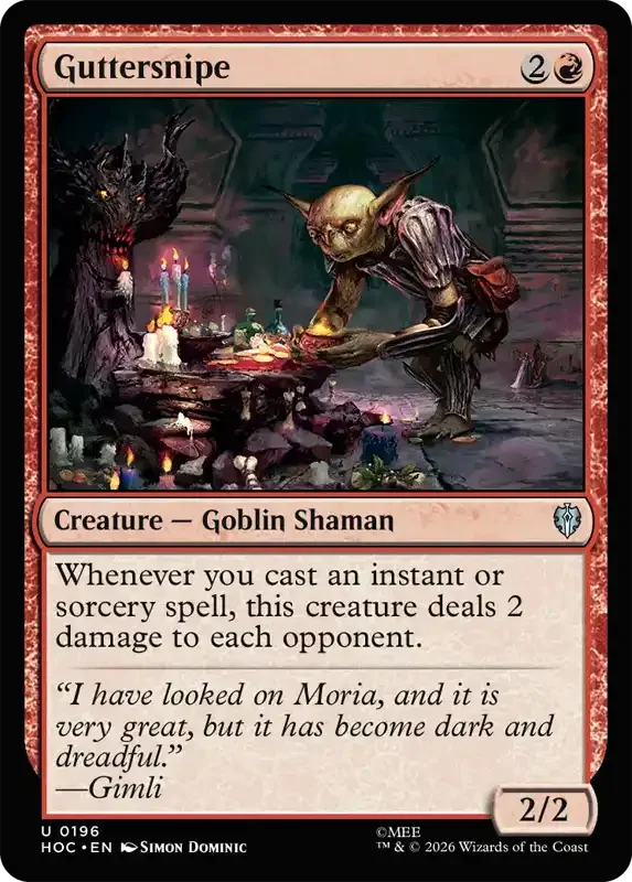 MTG Hobbit Set List - Guttersnipe