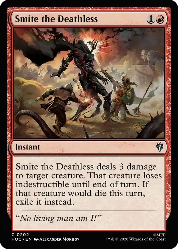 MTG Hobbit Set List - Smite the Deathless