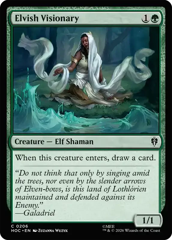 MTG Hobbit Set List - Elvish Visionary