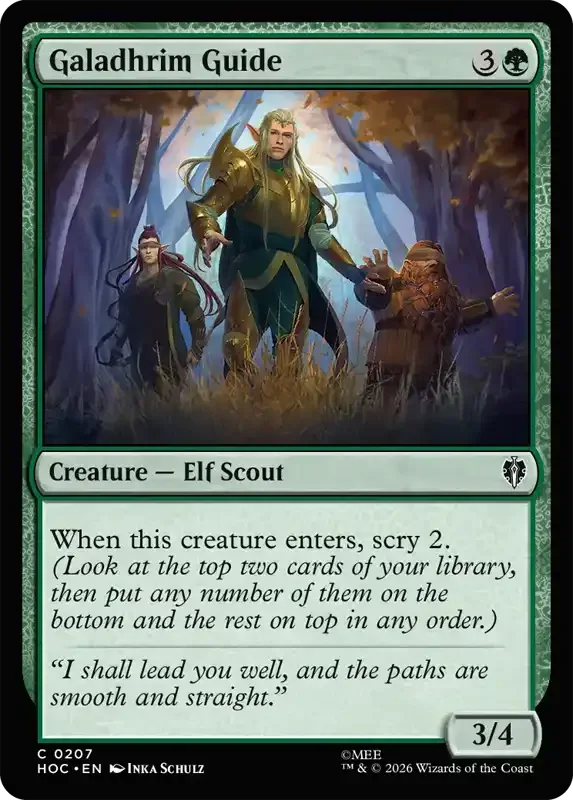 MTG Hobbit Set List - Galadhrim Guide