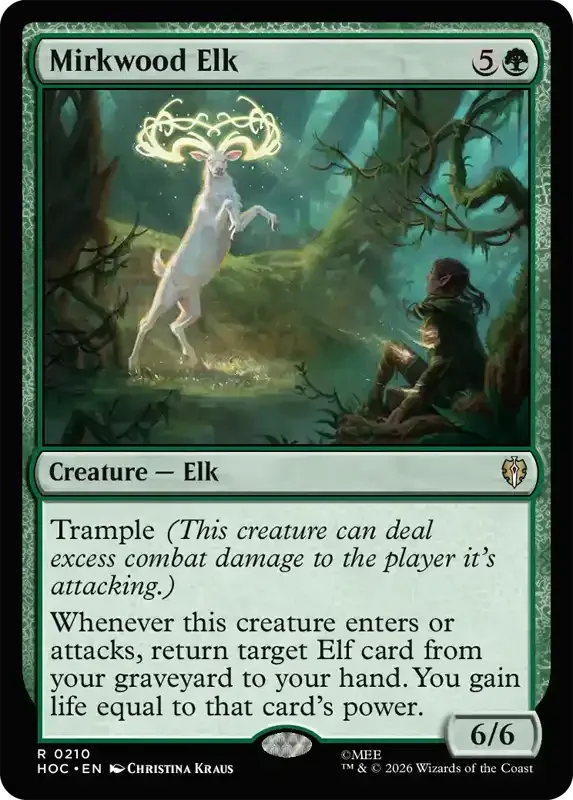 MTG Hobbit Set List - Mirkwood Elk