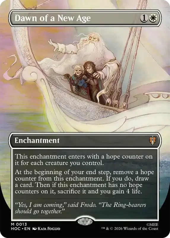 MTG Hobbit Set List - Dawn of a New Age