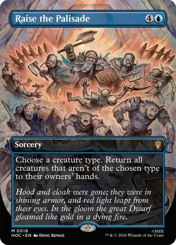 MTG Hobbit Set List - Raise the Palisade