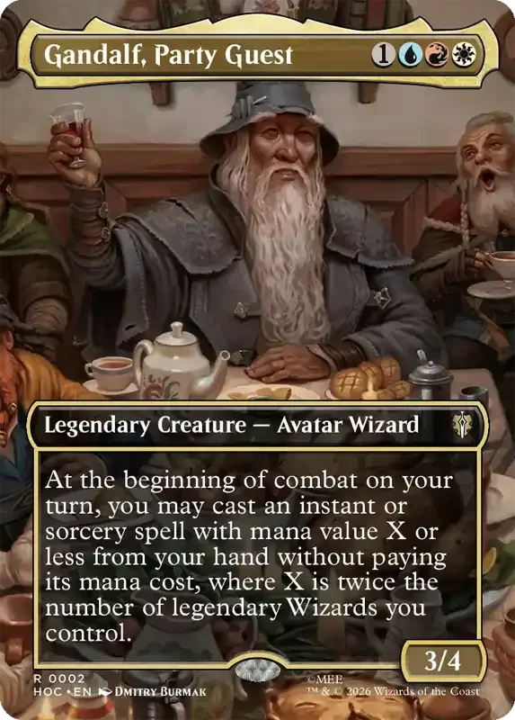MTG Hobbit Set List - Gandalf, Party Guest