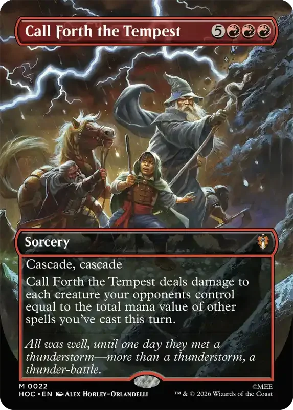 MTG Hobbit Set List - Call Forth the Tempest