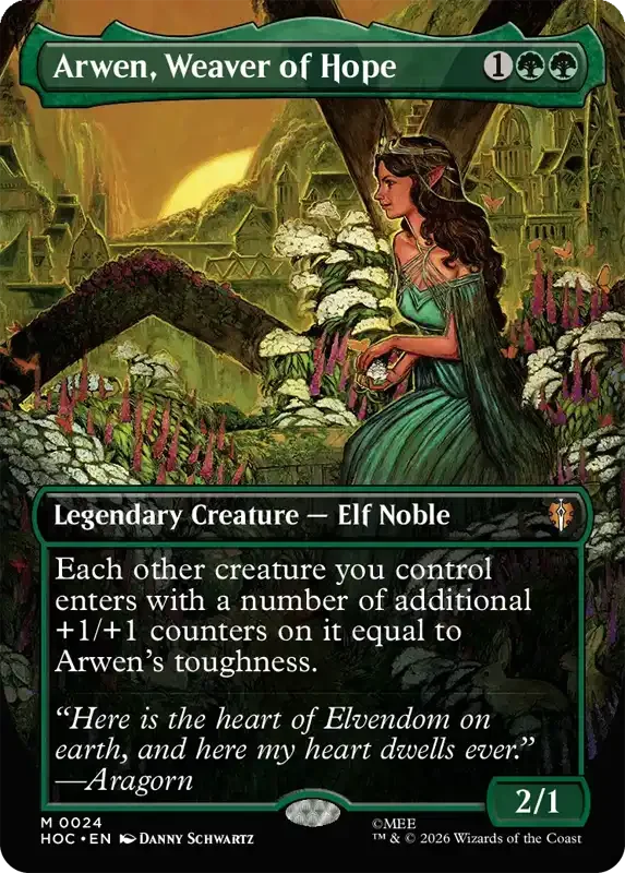 MTG Hobbit Set List - Arwen, Weaver of Hope