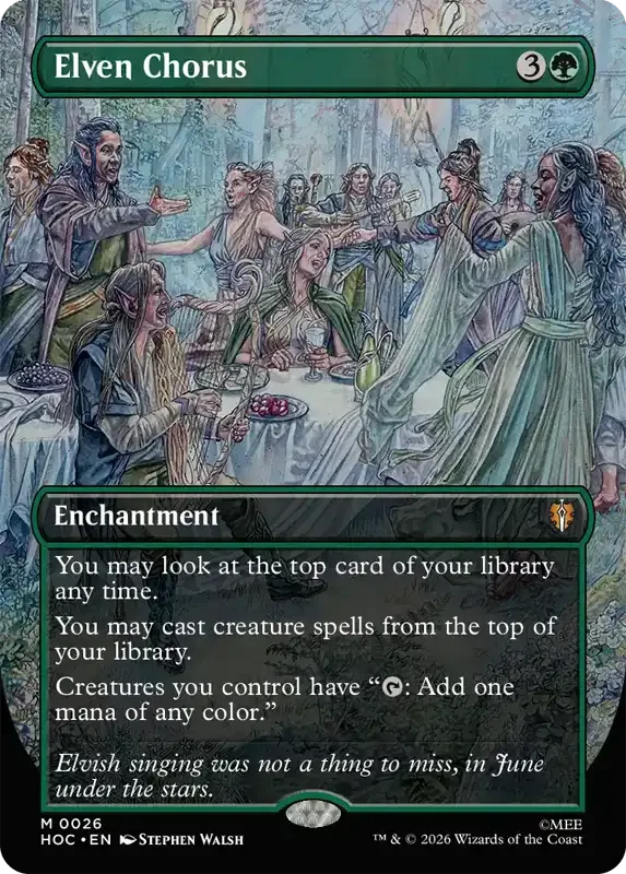 MTG Hobbit Set List - Elven Chorus
