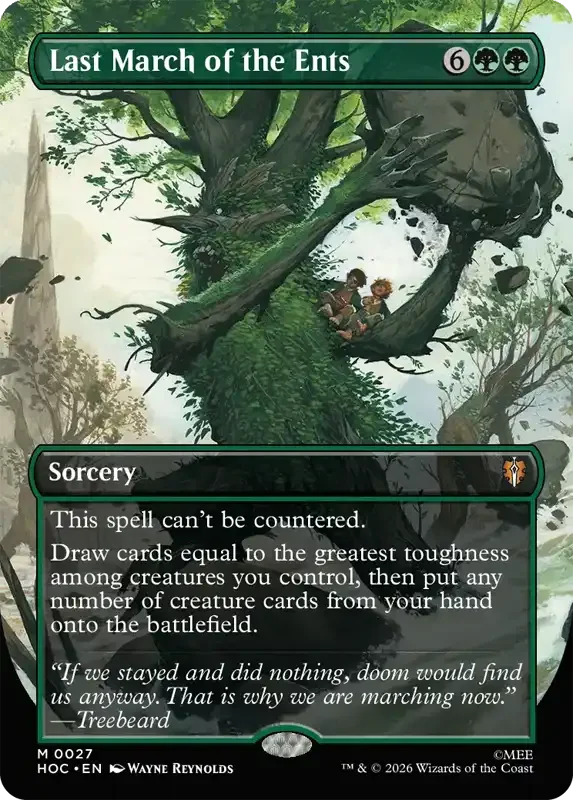 MTG Hobbit Set List - Last March of the Ents