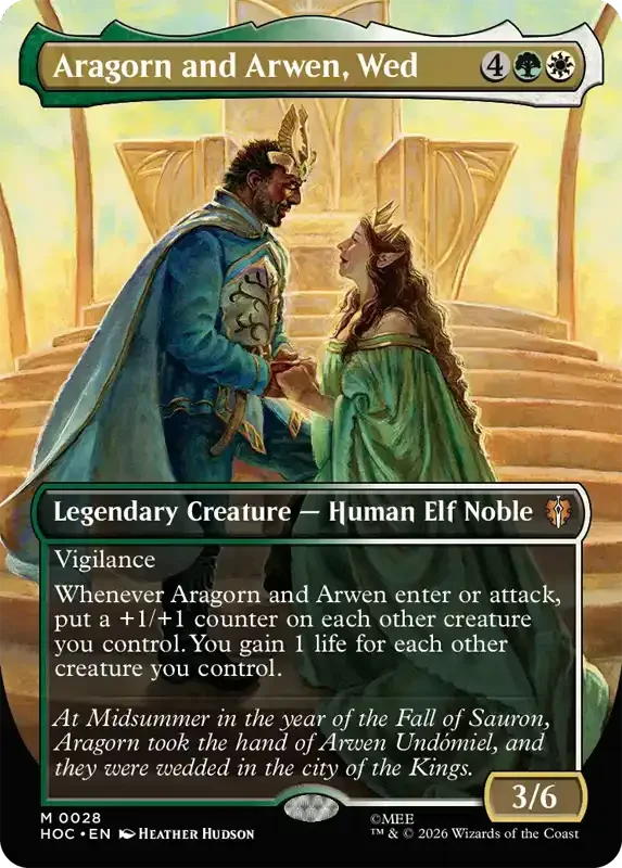 MTG Hobbit Set List - Aragorn and Arwen, Wed
