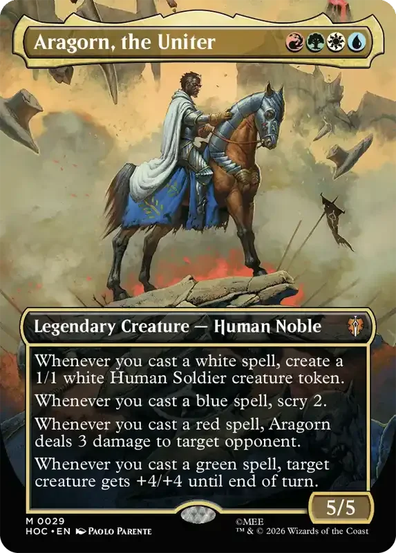MTG Hobbit Set List - Aragorn, the Uniter