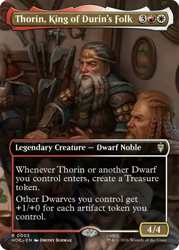 MTG Hobbit Set List - Thorin, King of Durin's Folk
