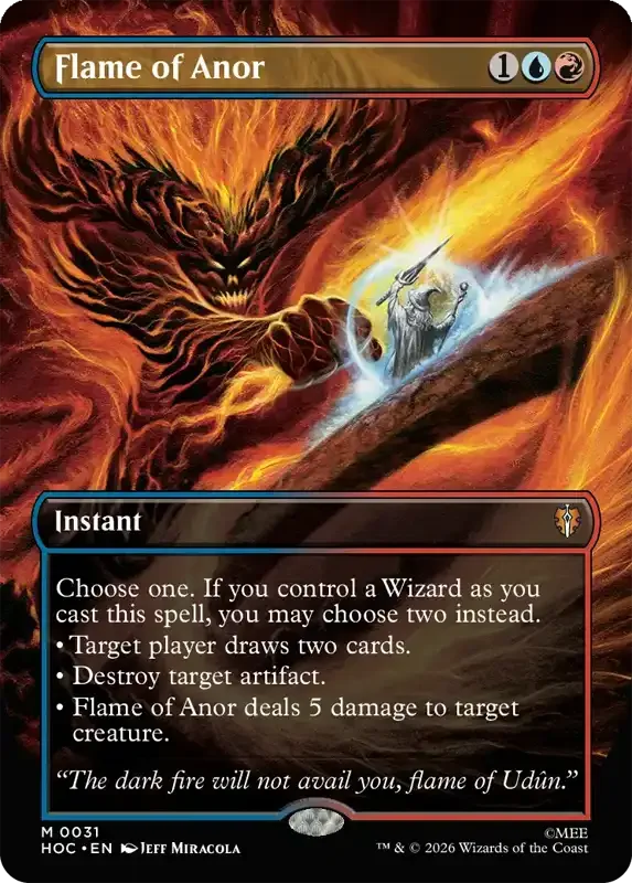 MTG Hobbit Set List - Flame of Anor