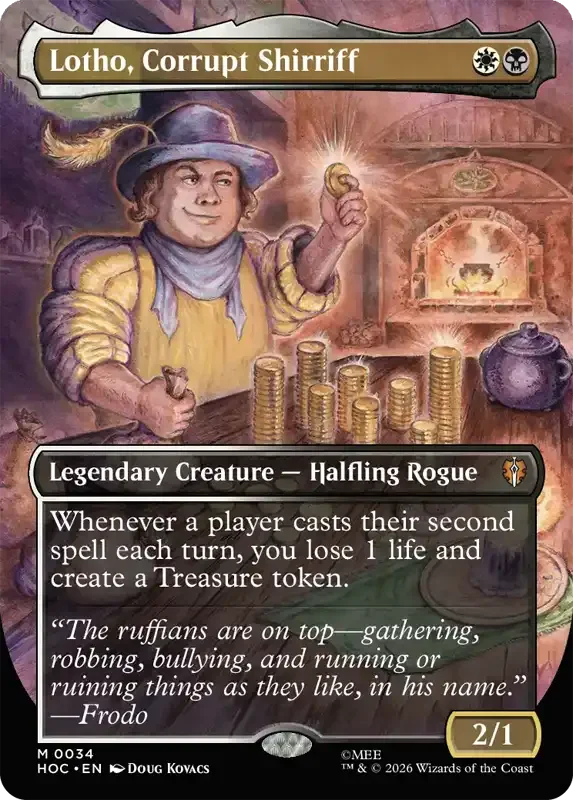 MTG Hobbit Set List - Lotho, Corrupt Shirriff